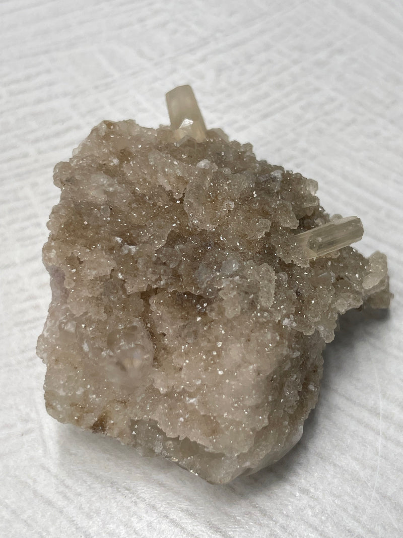 Hubeite, Quartz & Calcite Cluster