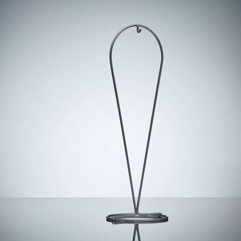 Blown Glass Droplet Display Stand - Silver