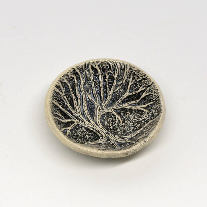 Pottery Dish - Tree Moon
