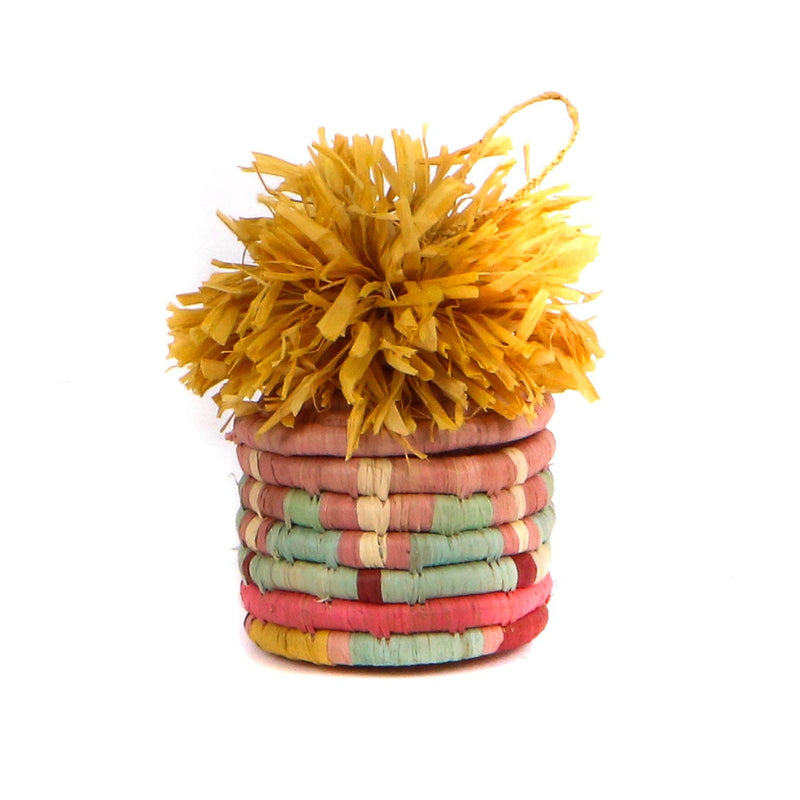 Pom Pom Basket Ornaments/Lidded Gift Boxes/Multiple Color Options