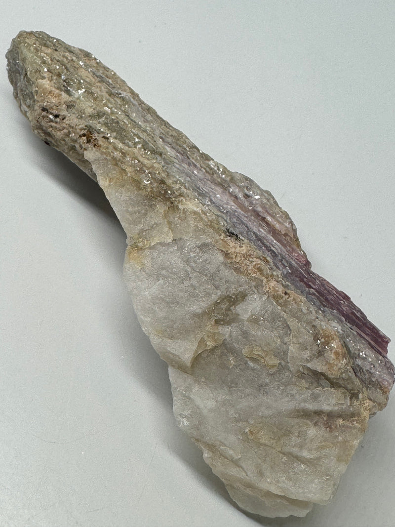 Raw Rubellite, Quartz & Lepidolite Specimen