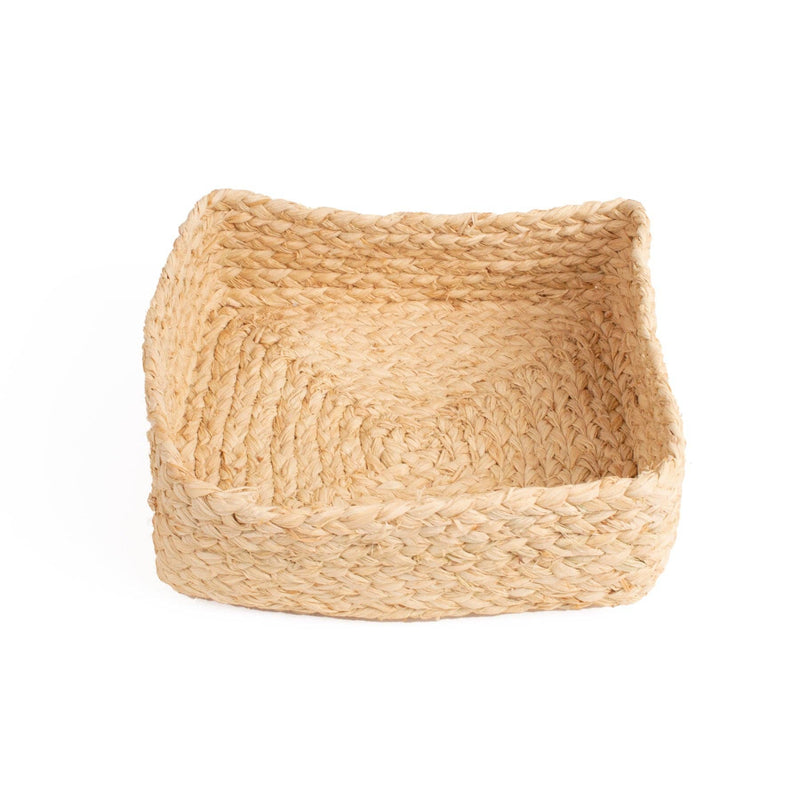 Natural Square Braided Basket- 9"