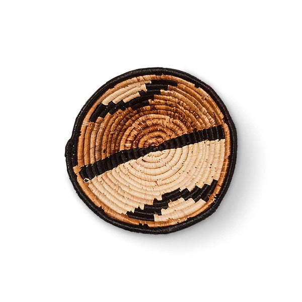 Modern “Repulika Brown” Woven Bowl - 6"