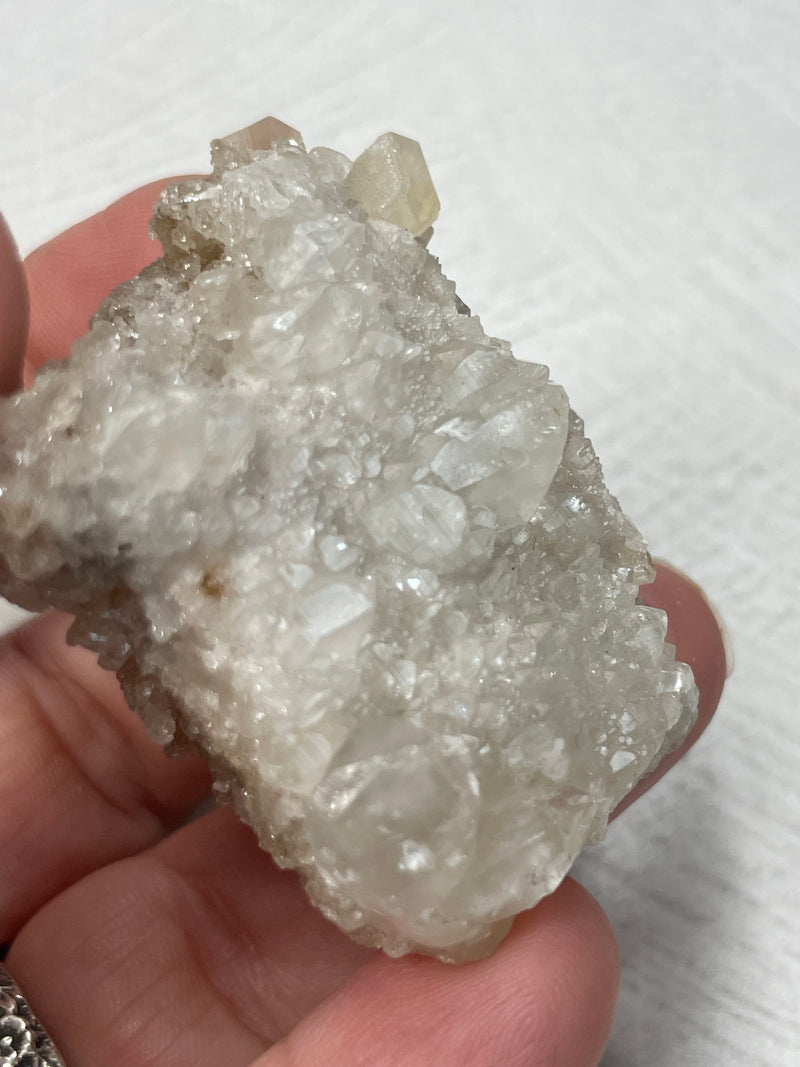 Hubeite, Quartz & Calcite Cluster