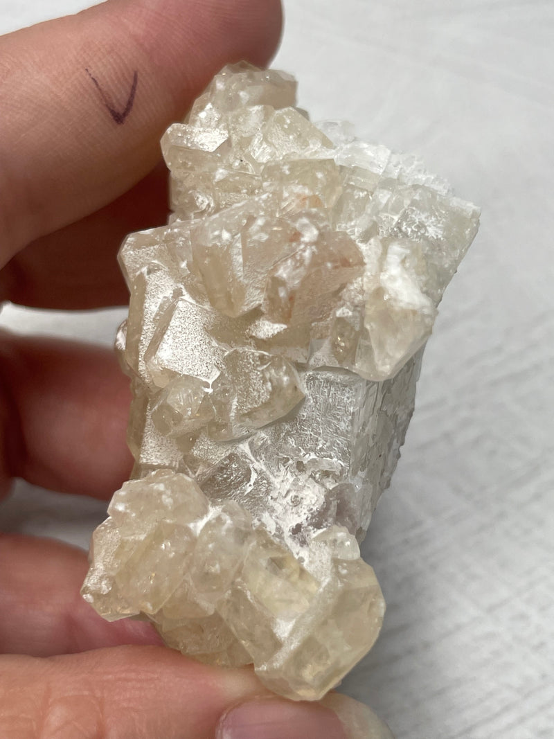 Apophyllite & Calcite Cluster