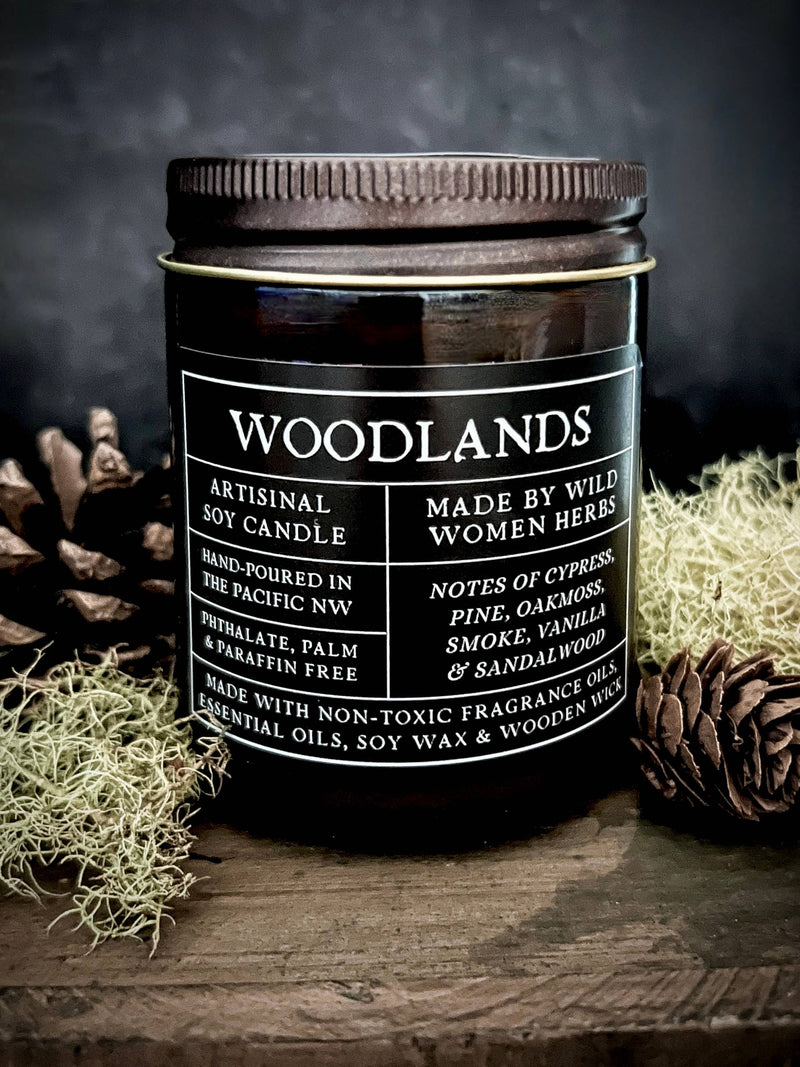 Woodlands - Wood Wick Soy Candle