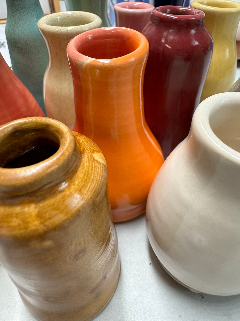 Ceramic Bud Vases/Mini Bottles /Multiple Color Options