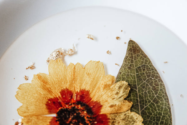 Pressed Flower Ceramic Dishes