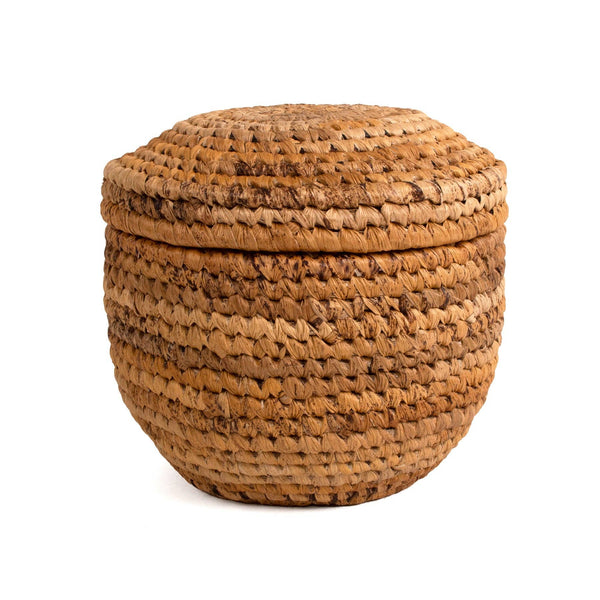 Sand Lidded Box - 7" Bark