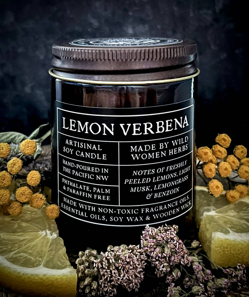 Lemon Verbena - Wood Wick Soy Candle