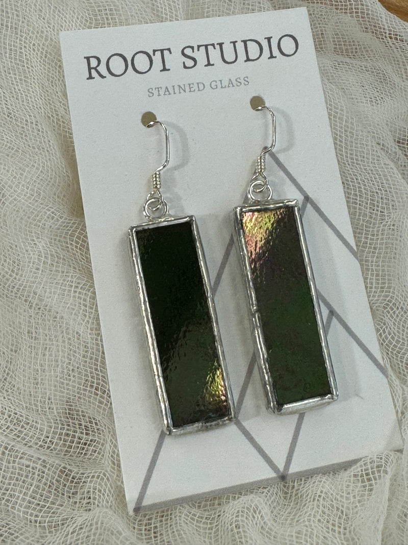 Hand Crafted Stained Glass Earrings