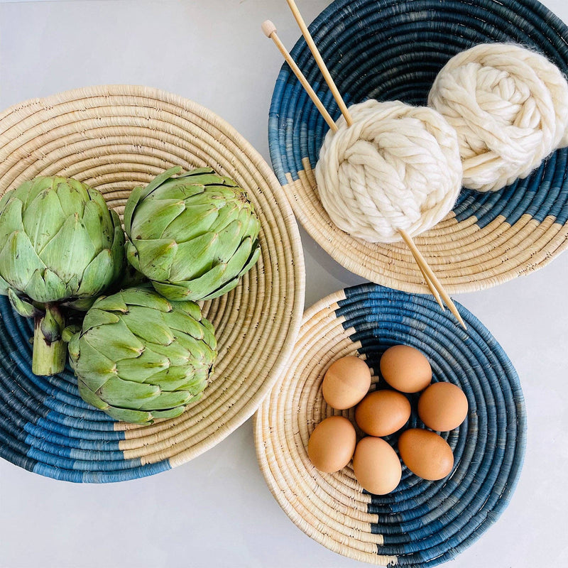 Coastal “Calming” Woven Bowl - 10"