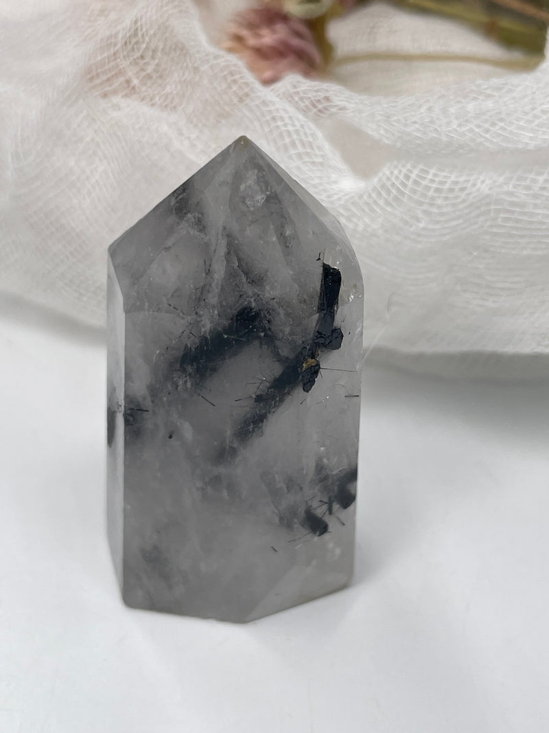 Tourmalinated Quartz Mini Tower