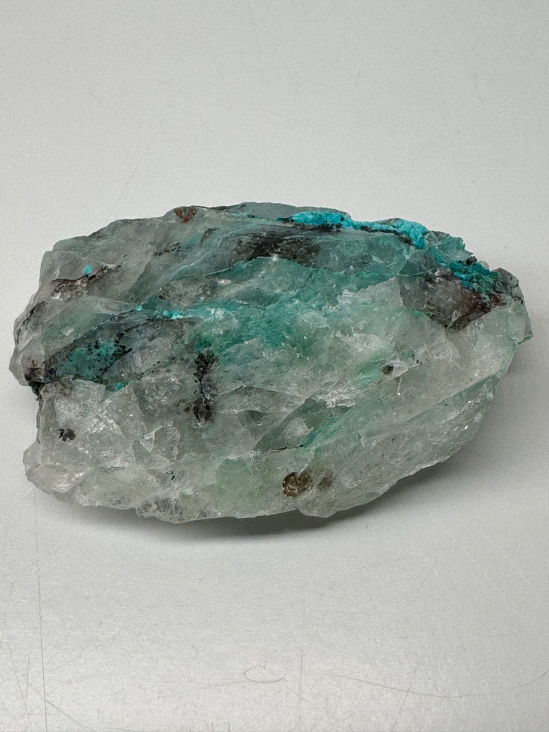 Raw Chrysocolla & Quartz Specimen