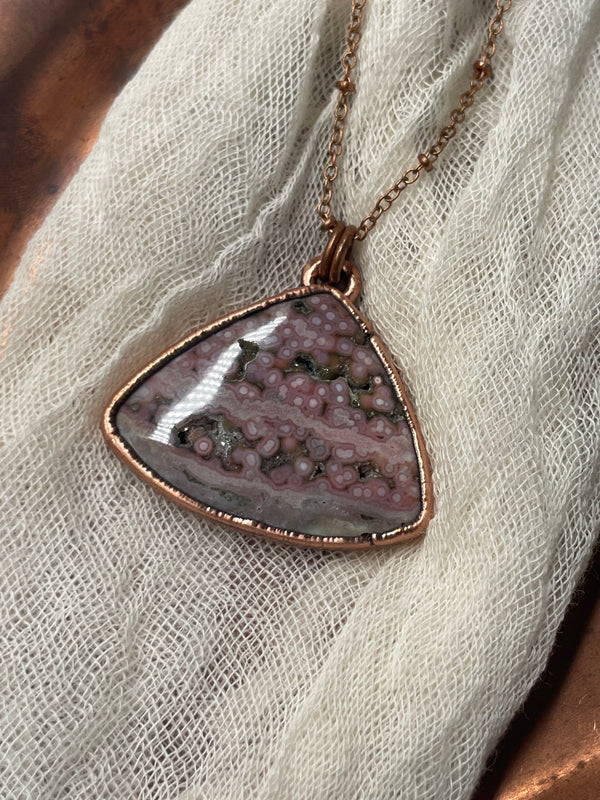 Ocean Jasper Necklace // Copper Chain (A)