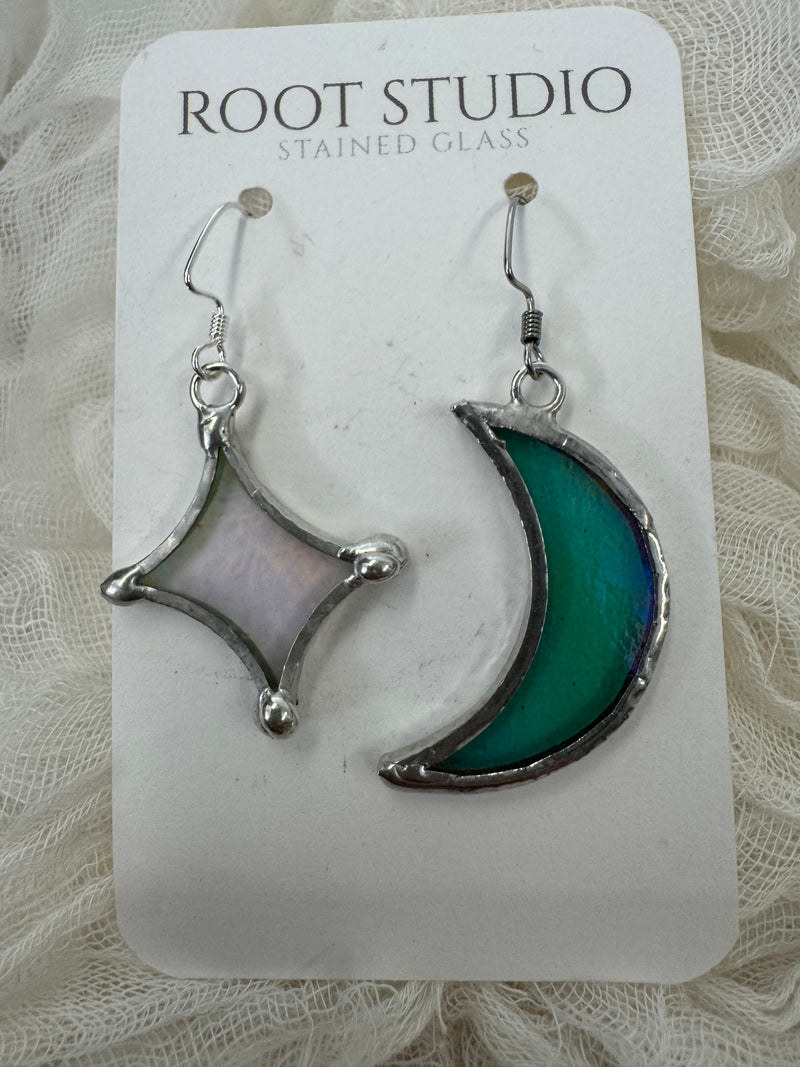 Stained Glass Earrings - Root Studio