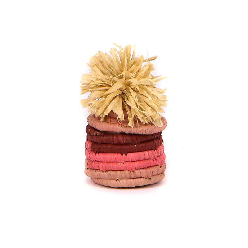 Pom Pom Basket Ornaments/Lidded Gift Boxes/Multiple Color Options