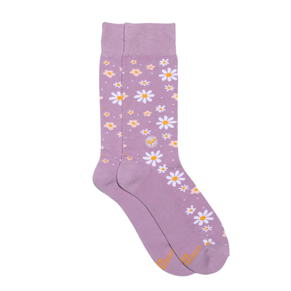 Socks that Plant Trees - Lavender Daisies