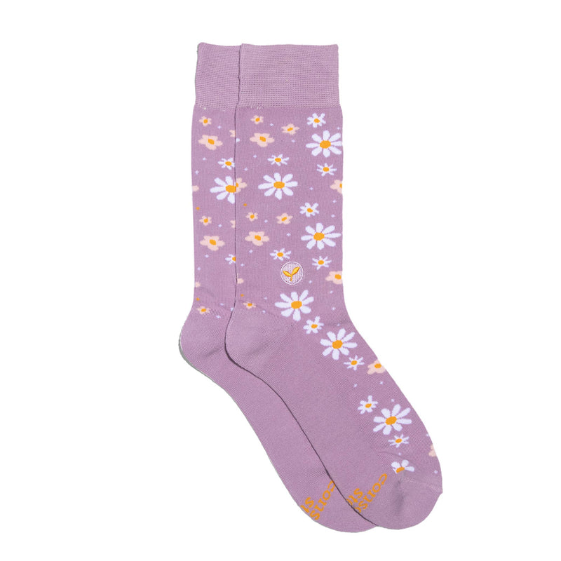 Socks that Plant Trees - Lavender Daisies