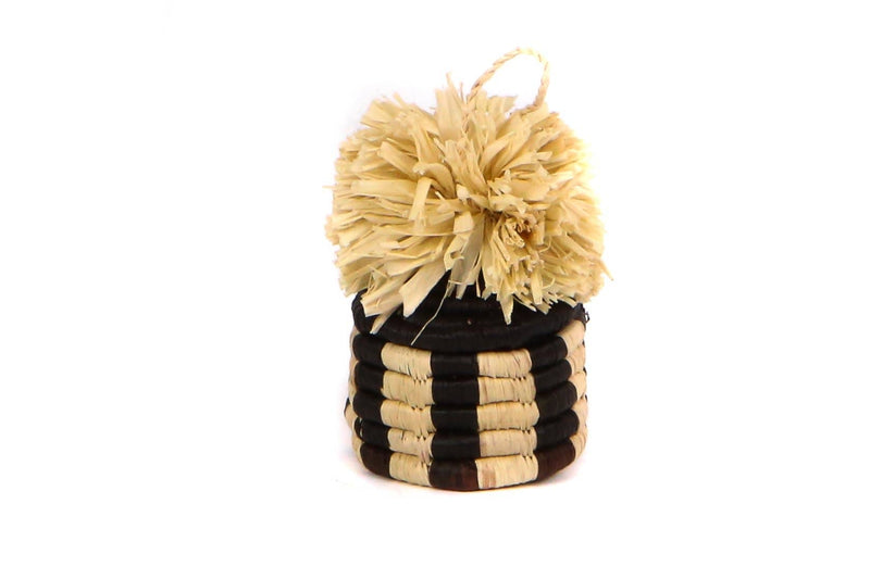 Pom Pom Basket Ornaments/Lidded Gift Boxes/Multiple Color Options