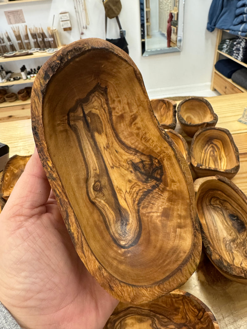 Rustic Olive Wood Bowl