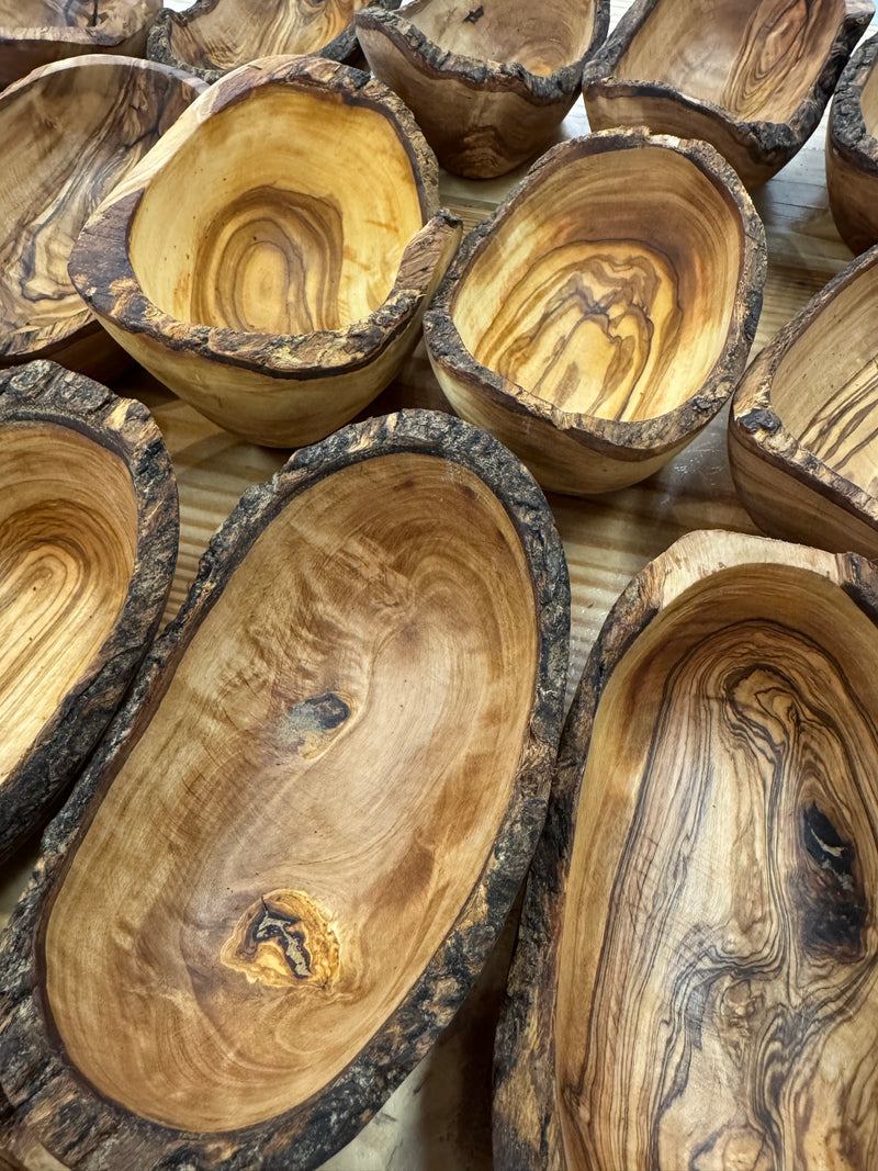 Rustic Olive Wood Bowl