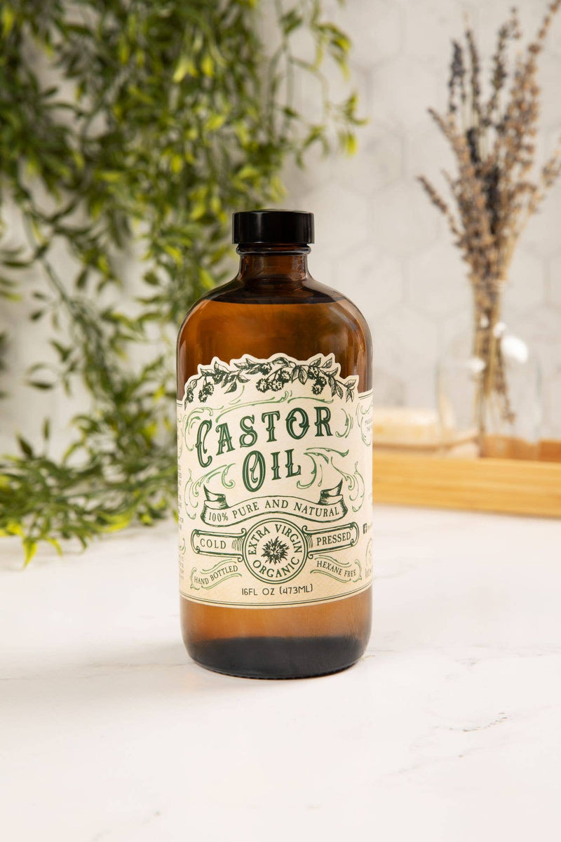 Organic Cold Pressed Castor Oil /Hexane Free / USA bottled