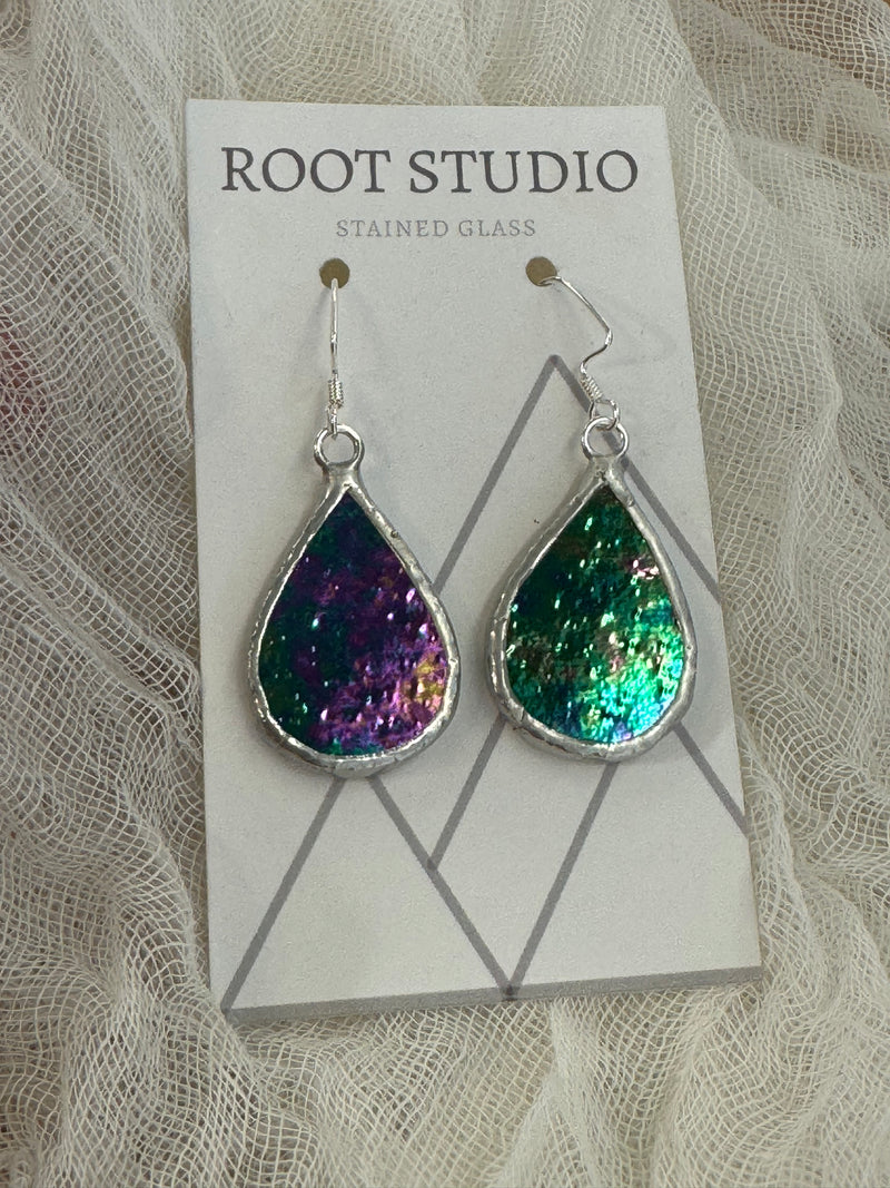 Hand Crafted Stained Glass Earrings