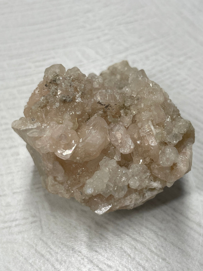 Pink Apophyllite & Quartz Cluster