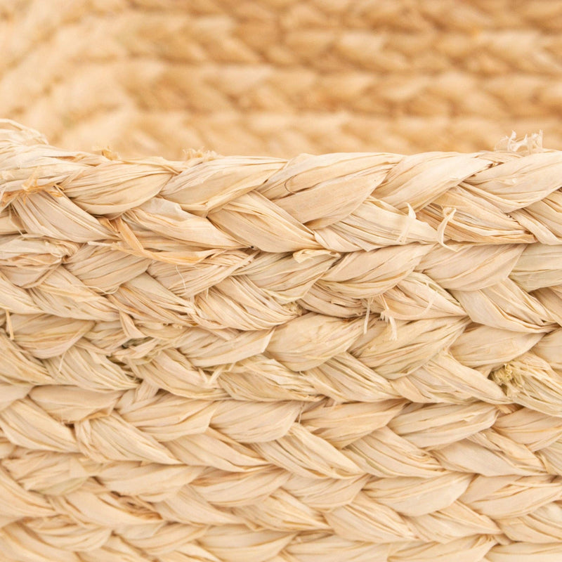 Natural Square Braided Basket- 9"