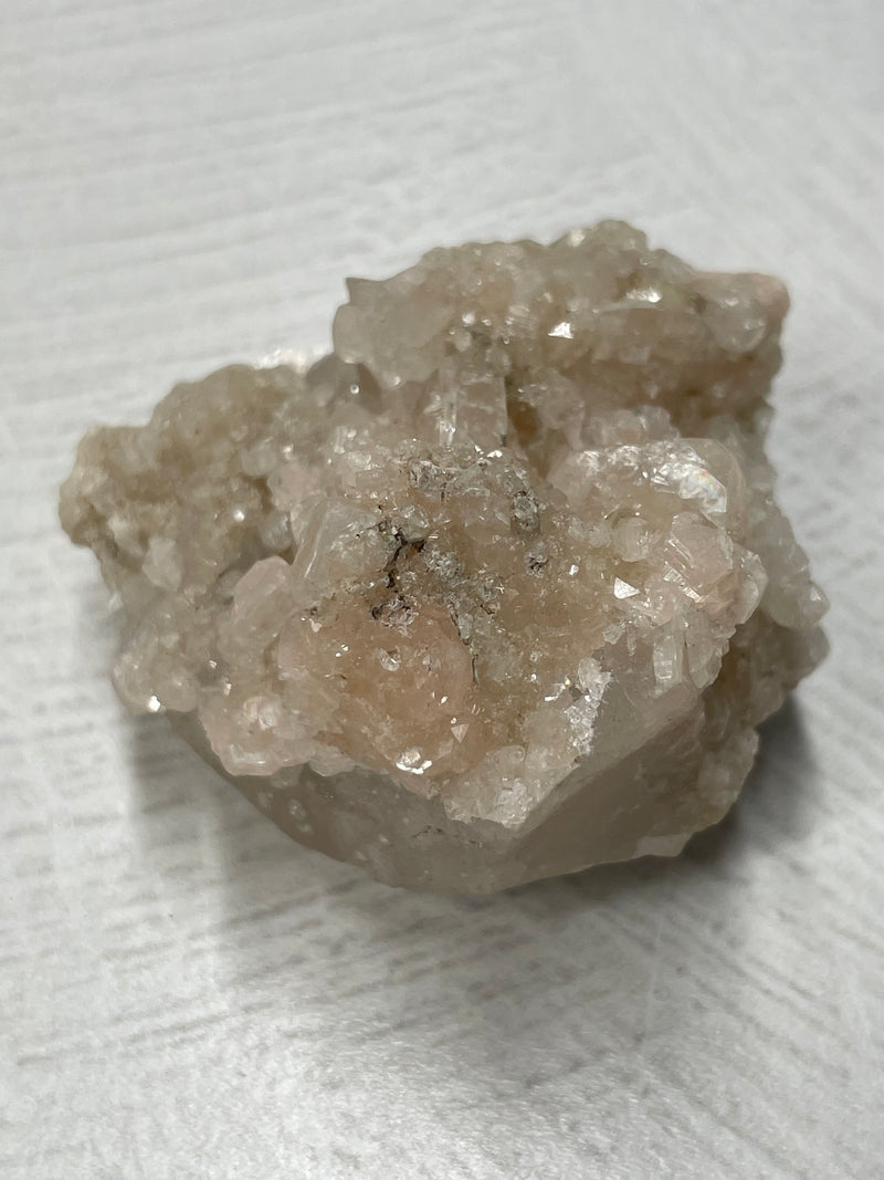 Pink Apophyllite & Quartz Cluster