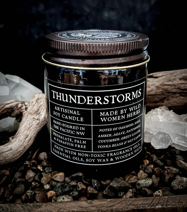 Thunderstorms - Wood Wick Soy Candle