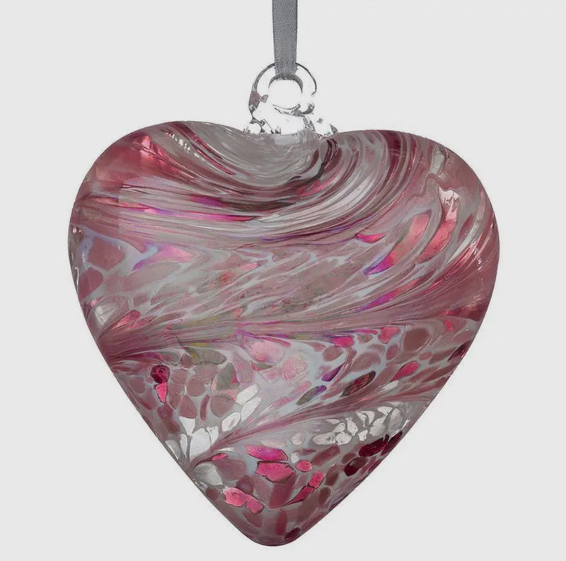 Handcrafted Blown Glass Hearts / Multiple Color Options