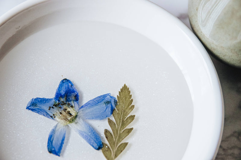 Pressed Flower Ceramic Dishes