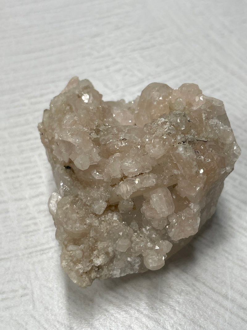 Pink Apophyllite & Quartz Cluster