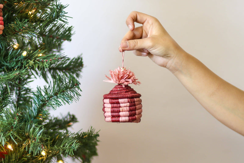 Pom Pom Basket Ornaments/Lidded Gift Boxes/Multiple Color Options