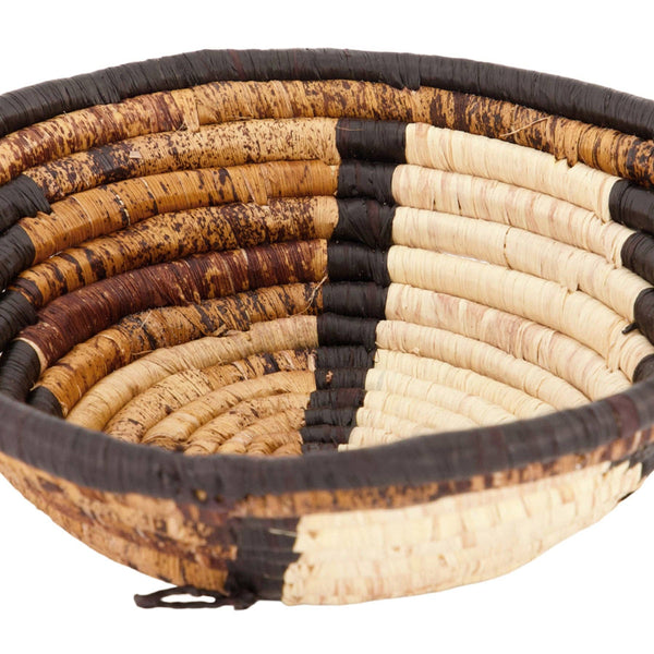 Modern “Repulika Brown” Woven Bowl - 6"