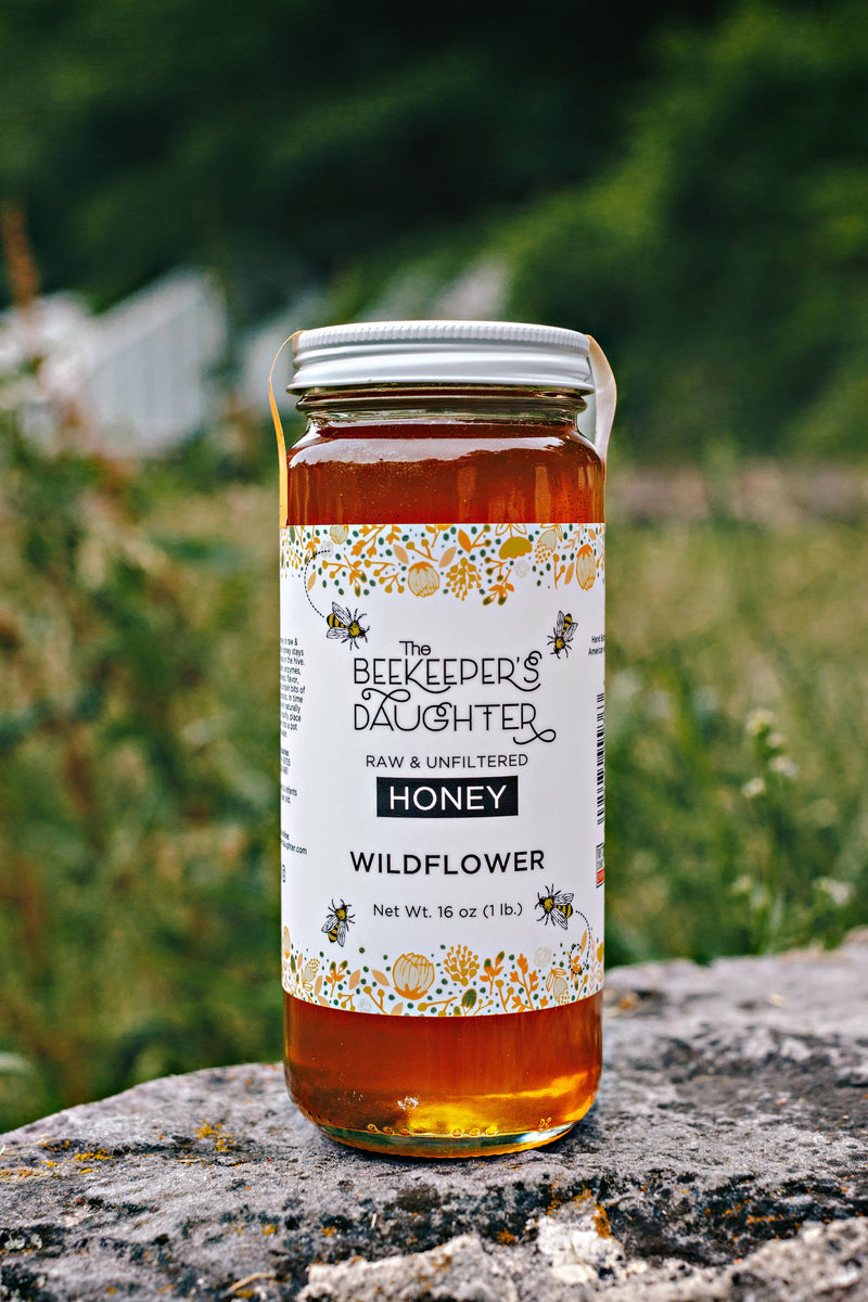 16oz Raw Wildflower Honey