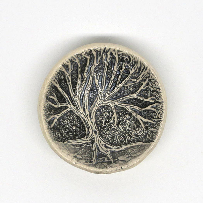 Pottery Dish - Tree Moon