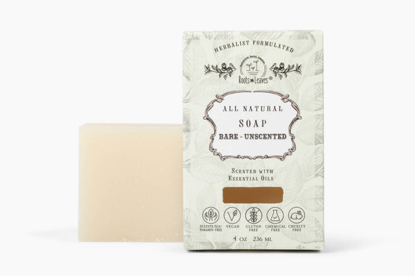 Organic Vegan "Bare" - Unscented - Bar Soap