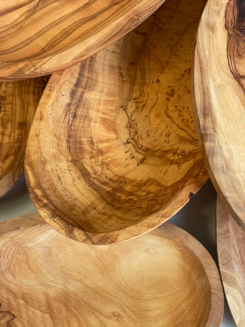 Olive Wood Oval Shallow Dish/ Catch-All