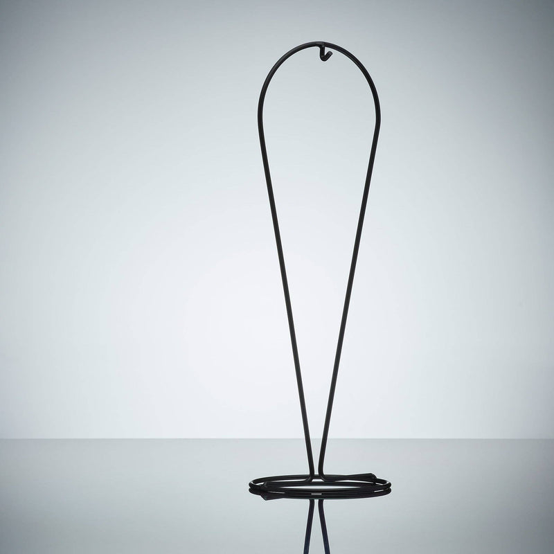 Blown Glass Droplet Display Stand - Black