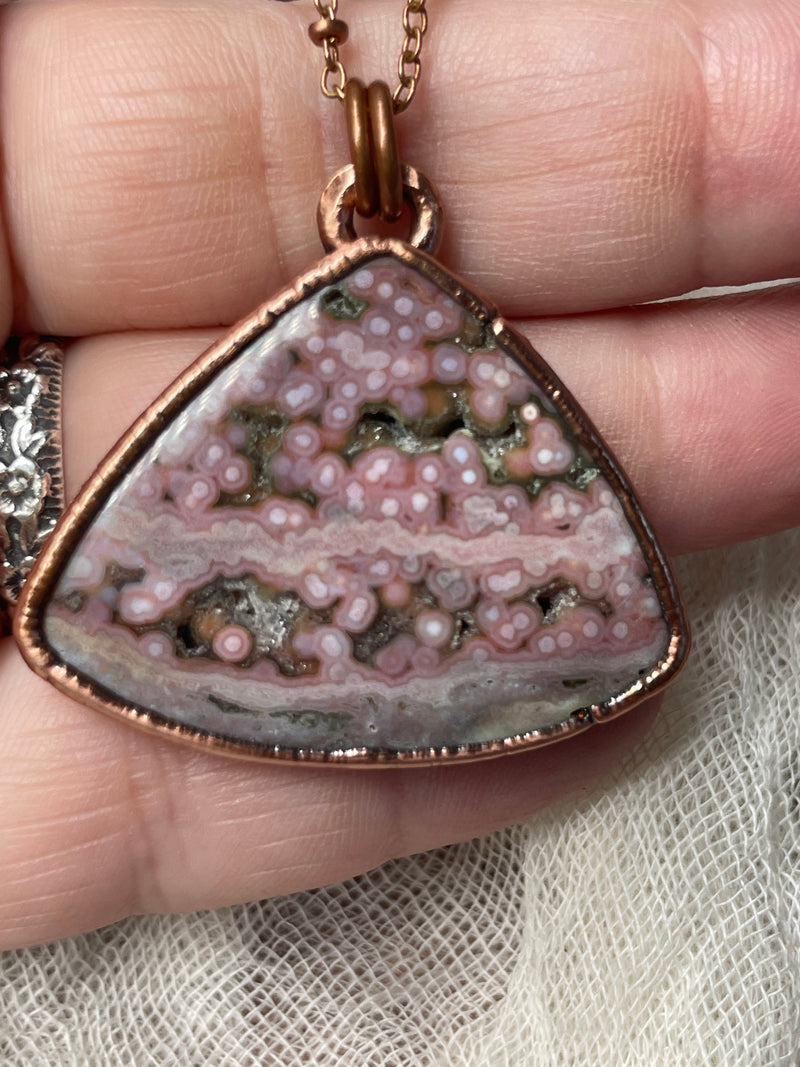 Ocean Jasper Necklace // Copper Chain (A)