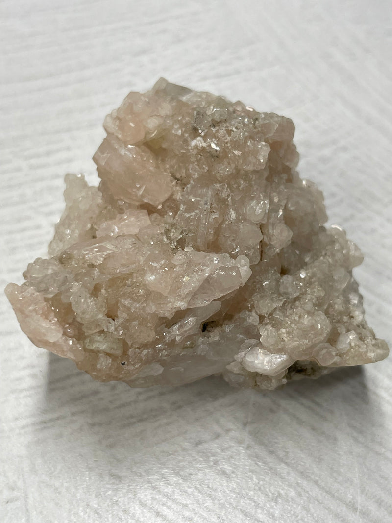 Pink Apophyllite & Quartz Cluster