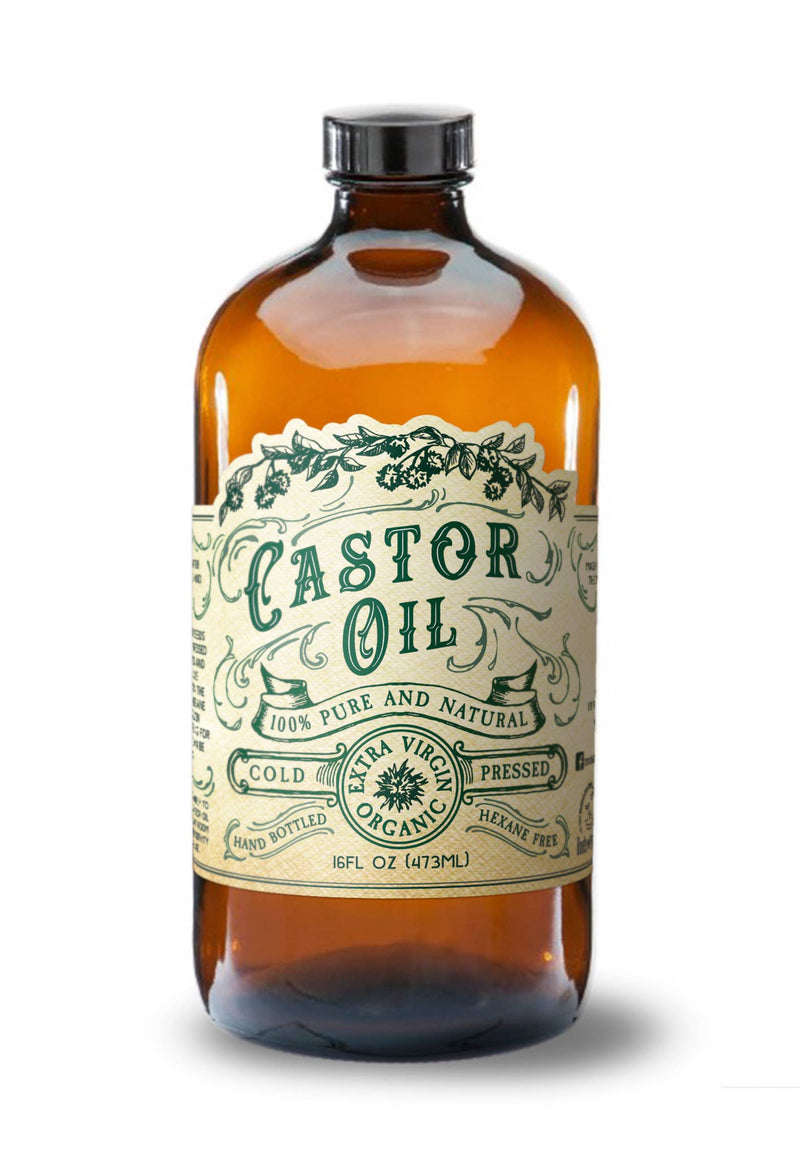 Organic Cold Pressed Castor Oil /Hexane Free / USA bottled