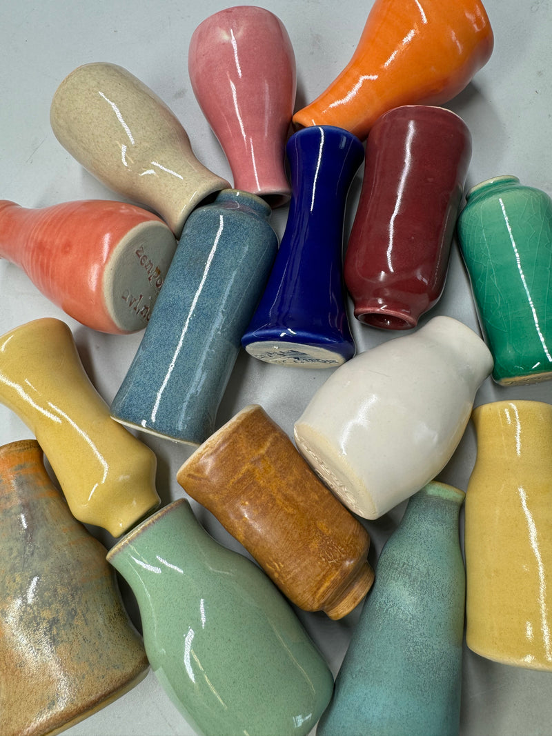 Ceramic Bud Vases/Mini Bottles /Multiple Color Options