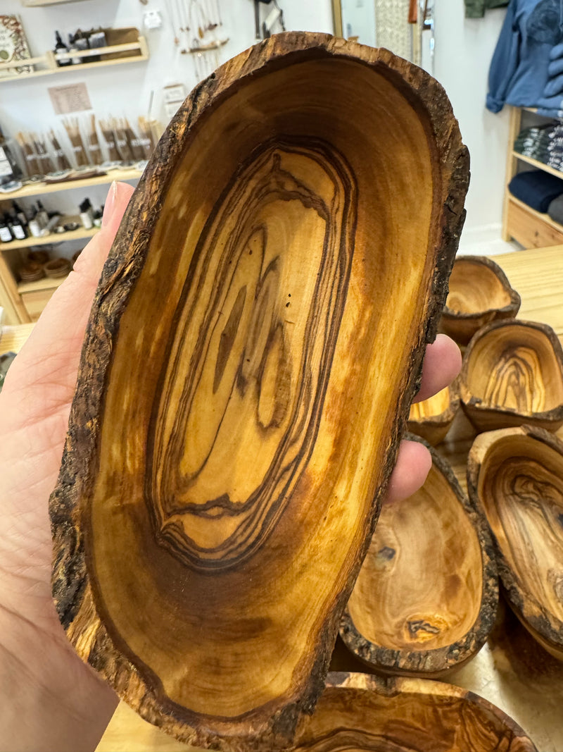 Rustic Olive Wood Bowl