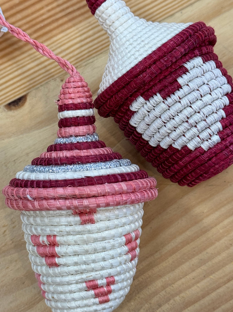 Pink/Red Mini Lidded Ornaments