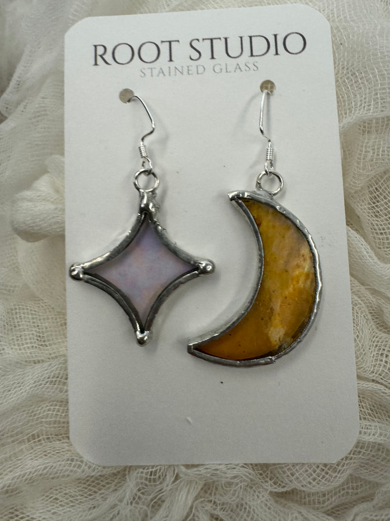 Stained Glass Earrings - Root Studio