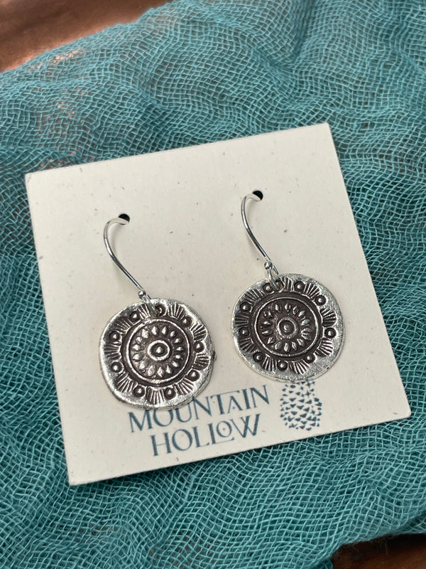 Hill Tribe Fine Silver Earrings - Daydreamer